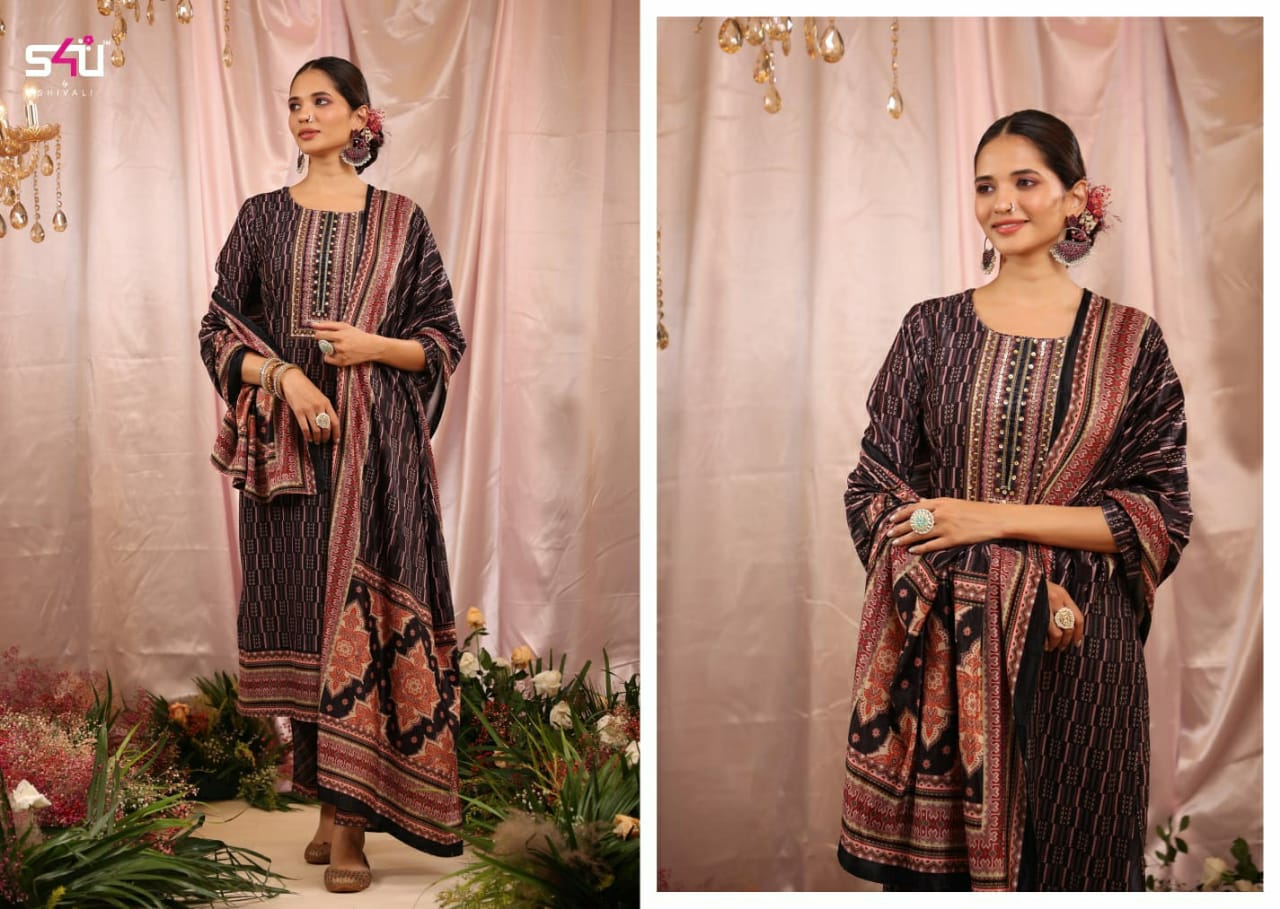 The Velvet Affair By S4u Velvet Readymade Suits Catalog